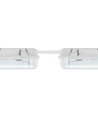 Limea H LED dobbeltarmatur - Inkl. 2x 9W 60cm T8 LED rør, IP65 vandtæt, gennemfortrådet