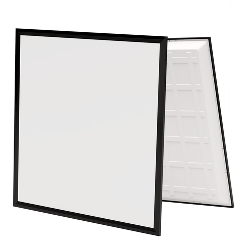 60x60 bagbelyst CCT LED panel, 36W - 140lm/W, sort kant