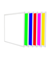 60x60 RGB+CCT LED panel, 36W - Hvid kant