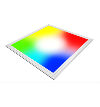 60x60 RGB+CCT LED panel, 36W - Hvid kant