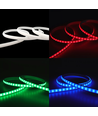 5m 9W/m RGB CLIP-ON LED strip - 230V, IP65 vandtæt, Hvid cover, 60 LED
