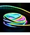 5m RGBIC Neon Flex komplet sæt 8x16 neonflex - USB, Bluetooth app, fjernbetjening