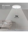 18W LED sensorlampe - IP20 indendørs, Samsung LED chip, mikrobølge sensor, inkl. lyskilde