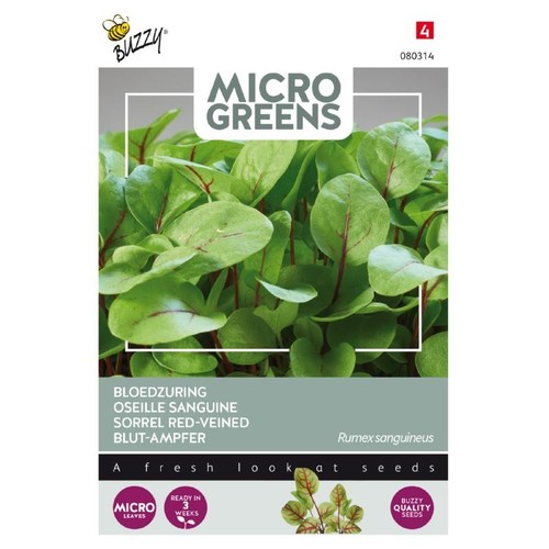 Restsalg: Microgreens - Rødbladet syre, 0,5g