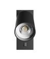 GU10 væglampe med afbryder - væglampe uden lyskilde, 230V, IP20, Ø55x100mm, sort, rund, spectrum