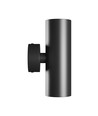 Squalla Variosa Tubo 2xGU10 - Væglampe uden lyskilde, 230V, IP20, 55x160x90mm, sort, rundt