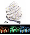 5m 12W/m RGB+CW LED strip - 24V DC, IP65, 60 LED pr. meter