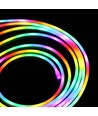 2,5m RGBIC Neon Flex komplet sæt - USB, Bluetooth app, fjernbetjening, inkl. montage, 7x15 neonflex