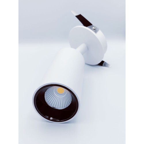 LEDlife 12W indbygning spot hvid - Hul: Ø7,5 cm, Mål: Ø8 cm, Osram LED, RA90, 230V