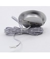 2,5W Ø6,8cm Cabi68 møbelspot RA91 - 12V DC, Hul: Ø5,5 cm, Mål: Ø6,8 cm, Børstet stål