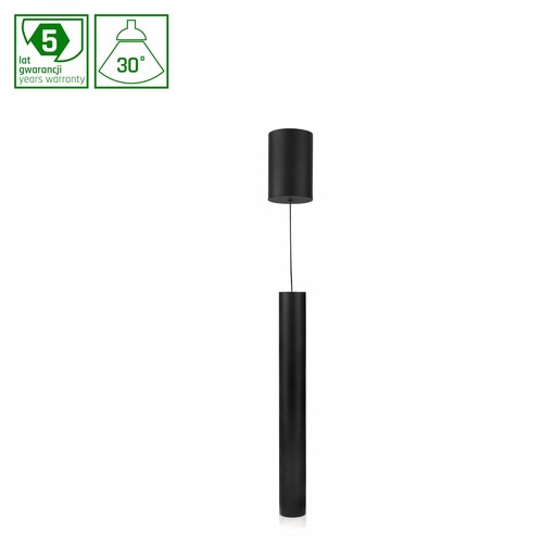 Hangit Multivej 11W - Varm Hvid 230V 30° IP20 48x400 Base 80x115 Sort, Justerbar Højde, Ekstra Sort Ring