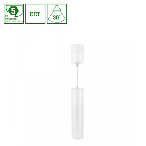 Hangit M 11W - Multivej CCT 230V 30° IP20 74x300Base 80x110 Hvid, Justerbar Højde