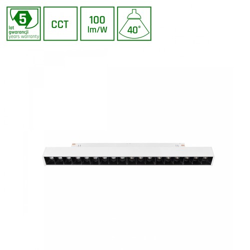 System Shift Smart-Grid M skinne Lys 17W - 303mm, 35°, hvid, CCT/dæmp