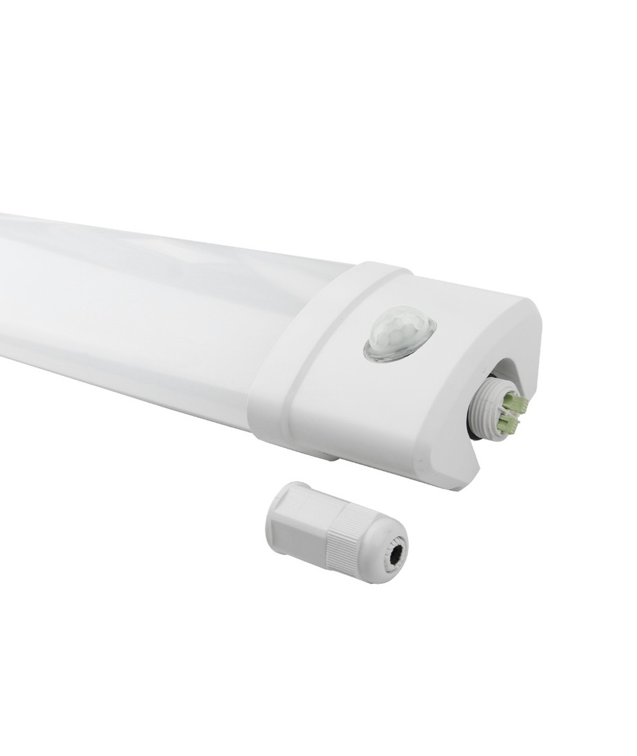 30W komplet LED armatur - 60 cm, IP65, PIR sensor, IK08,