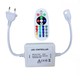 RGB 16x16 Neon flex kontroller med fjernbetjening - Inkl. endeprop, 230V, memory funktion, Radiostyret, maks. 50 m