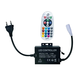 RGB 16x16 Neon flex kontroller med fjernbetjening - Inkl. endeprop, 230V, memory funktion, Radiostyret, maks. 100 m