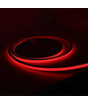 5m 8W/m AnyCut Neon Flex 10x10 Rød LED strip - 12V DC, Ingen klippeafstand