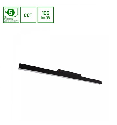 SHIFT CCT-Line M skinne lys 17W - 602x23x42mm, 100°, sort, CCT switch