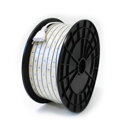 25m Arbejdslys 230V LED strip - IP65, 60 LED/m, 5W/m, 500 lm/m