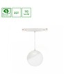 5W Ø10cm 48V skinnespot til magnet skinne - CCT, 85cm høj, sort, 48V DC