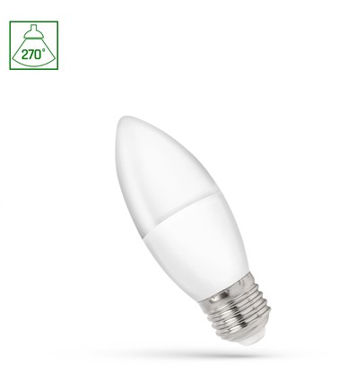 E27 1W LED kertepære - C37, 230V