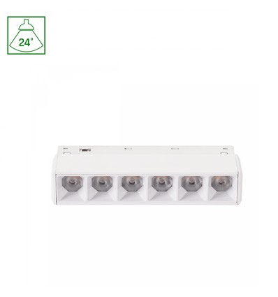 System Shift Basic - Gitter XS Lineær Armatur, 110mm, 6W, 2700K, Hvid