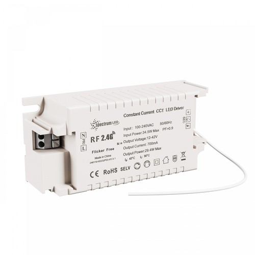 Driver CC 350-700mA 12V-42V Max 29W - CCT dæmpbar kompakt Konekto mesh