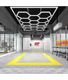 591W RA95 Hexagon LED 14 felter + ramme komplet sæt - Inkl. strømtilslutning