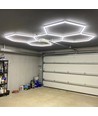 168W RA95 Hexagon LED 5 felter komplet sæt - Inkl. strømtilslutning