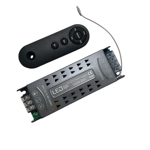 100W / 24V DC dæmpbar strømforsyning - 4.17A, IP20 indendørs, Med fjernbetjening, Flicker fri