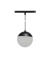 SHIFT Globe P - nedhængt Sphere Skinne Lys 100mm (850mm Kabel), 5W, 165°, Sort, 2 Kredsløb