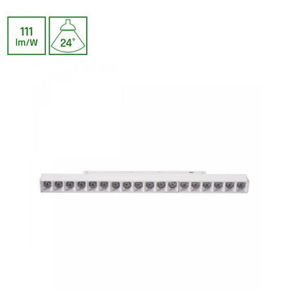 SHIFT Basic - Gitter, Lineær Armatur, 330mm, 18W, 4000K, Hvid