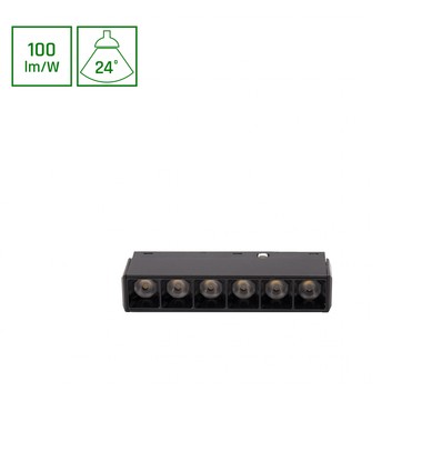 SHIFT Basic - Gitter XS Lineær Armatur, 110mm, 6W, 4000K, Sort