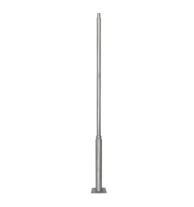 3m Mast til gadelamper og projektører Ø60mm - Grå, forlængbar højde