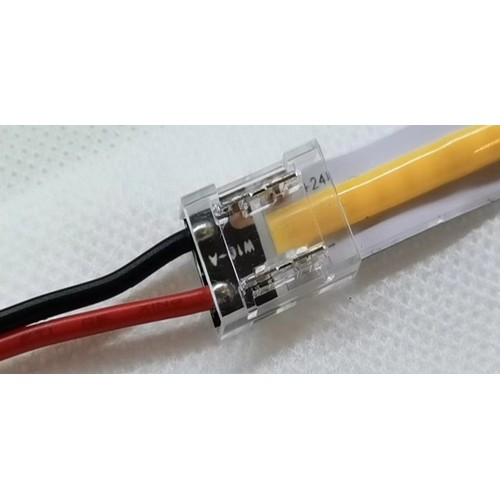 Fleksibelt startstik - Til COB LED strips (8 mm), 12V / 24V
