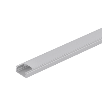 Aluprofil Flad til LED strips, 2 meter i længden - kun 8mm høj
