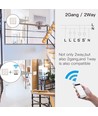 Wifi indbygningsdæmper - 2 x 100W LED dæmper til dobbeltkontakt, korrespondance, til indbygning