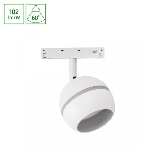 System Shift Basic - Globe Ring Kugle Lampe, 90mm, 10W, 2700K, Hvid