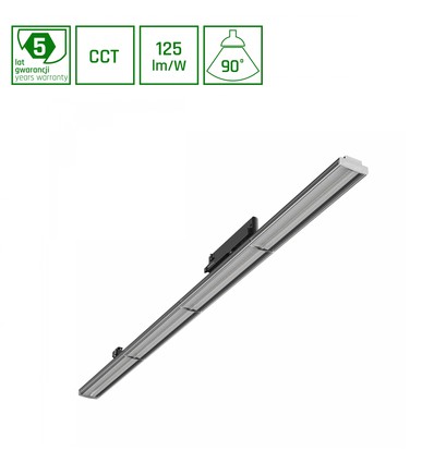 120cm 12-42W OPTIBAR 3-faset skinnespot, RA90 - Justerbar CCT og watt, 125lm/W, 90 grader, 5 års garanti