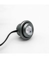 1W Ø2,9cm SPOT29 møbelspot indbygning RA90 - 12V DC, Hul: Ø2 cm, Mål: Ø2,9 cm, Børstet stål