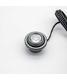1W Ø2,9cm SPOT29 møbelspot indbygning RA90 - 12V DC, Hul: Ø2 cm, Mål: Ø2,9 cm, Børstet stål