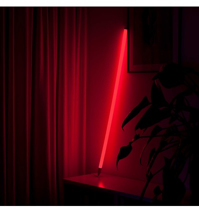 120cm Neon Tube LED Rød - Designer rør, inkl. ledning