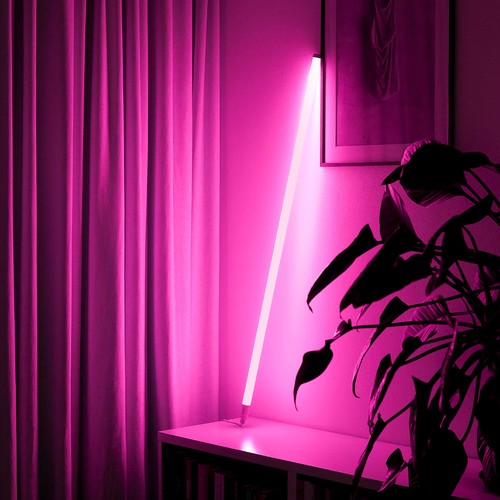 120cm Neon Tube LED Pink - Designer rør, Justerbar lysstyrke, inkl. ledning