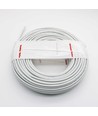 50 meter downlight kabel hvid - 230V, 3G1,5mm2, til indbygning, 90 grader