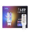 2 stk. RGBW LED pære - 2W, inkl. RF fjernbetjening, G9, 230V