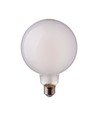 E27 7W LED filament pære - G95, mat glas, 840lm, 6400K, kold hvid