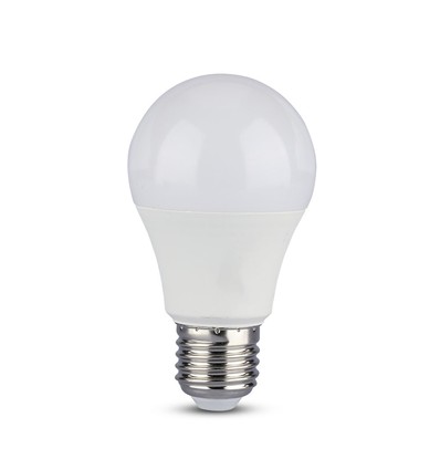 E27 9W 3-trin dæmpbar LED pære - A60, 6400K, kold hvid, erstatter 60W