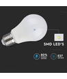 E27 9W 3-trin dæmpbar LED pære - A60, 6400K, kold hvid, erstatter 60W
