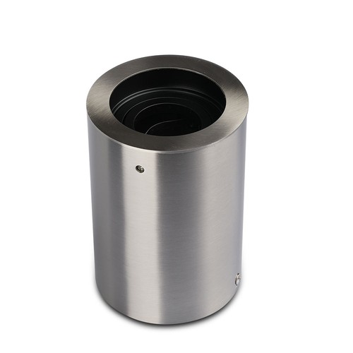 GU10 lampe - runde, satin nikkel