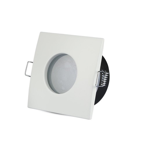 GU10 lampe - firkantet, hvid